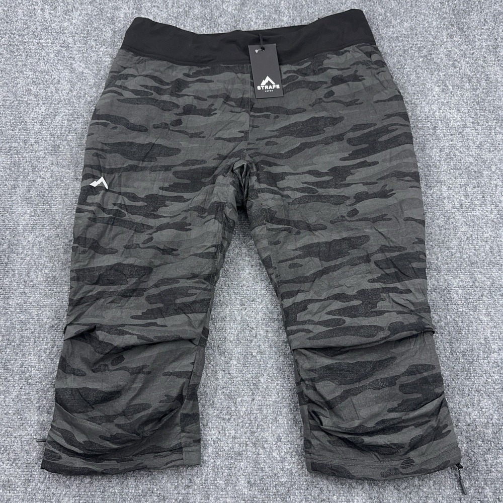 NEW Strafe Alpha Insulator Pants Womens XL Stealth Camo Crop Polartec Lined DWR